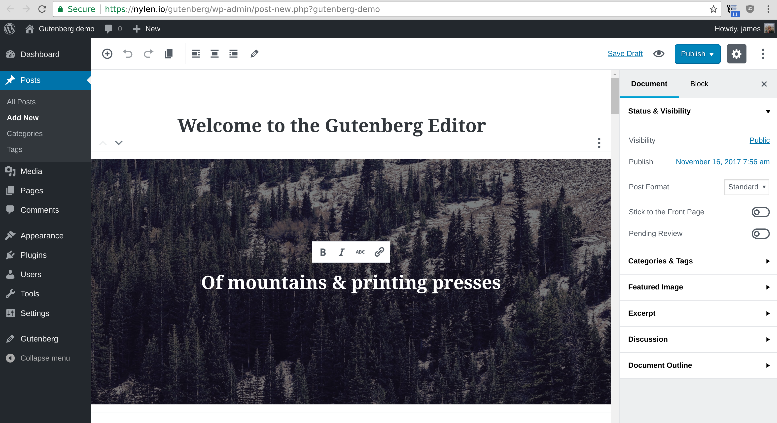 What does Gutenberg actually mean? graphic